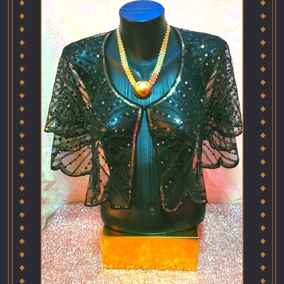 Magnificent  Sequin Shawls! - Picture 2 of 16